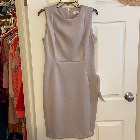 Calvin Klein Dresses & Skirts - Calvin Klein Sheath Light Brown Dress